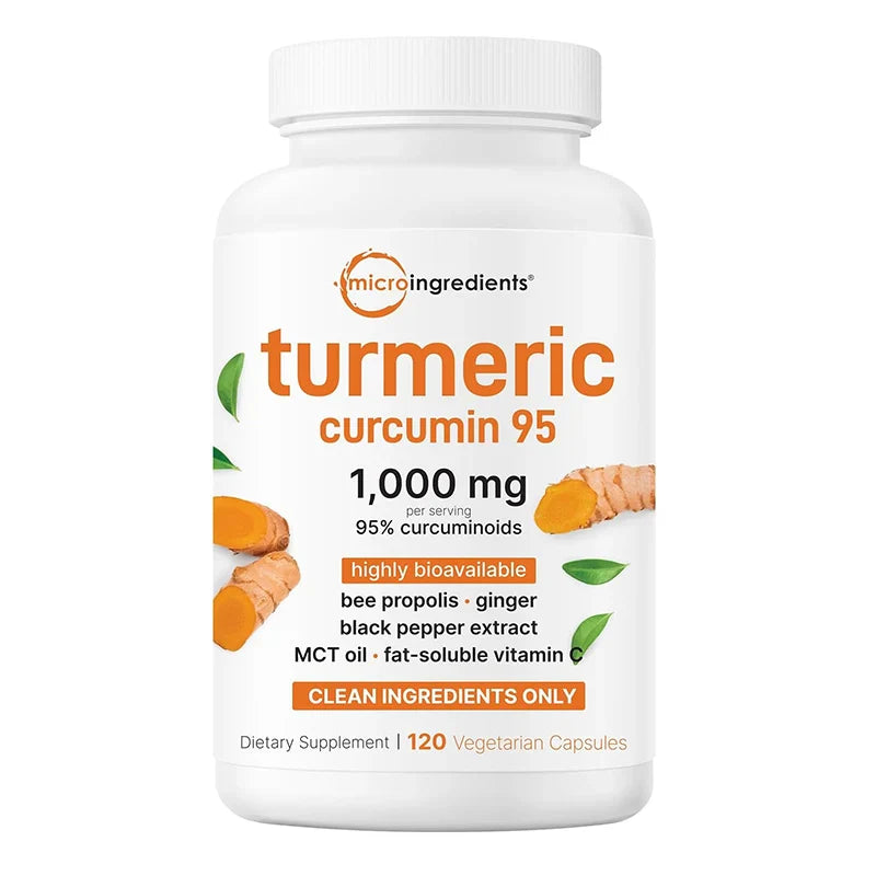 Turmeric Plant Extract 120 Capsules Botanical Ingredient Formula for Daily Use No Additives
