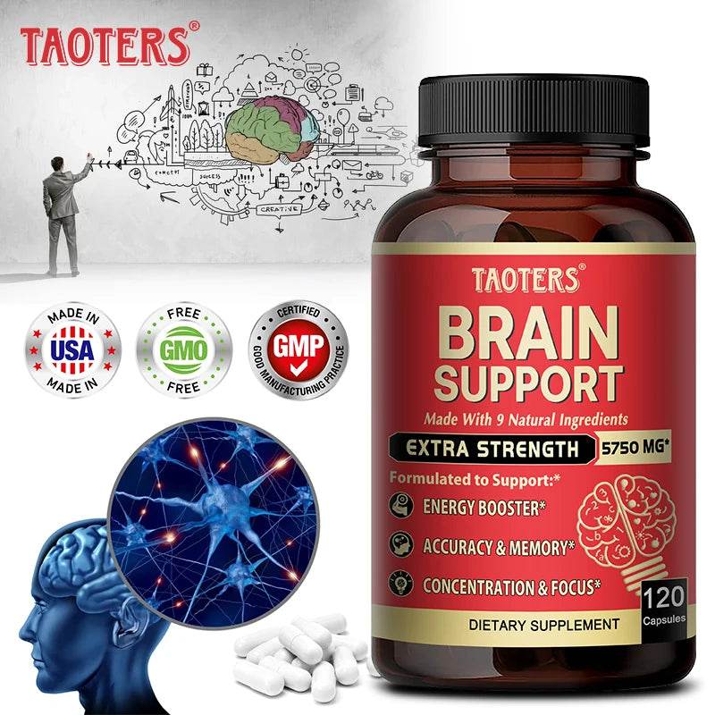 Ashwagandha Root Extract, Brain Support, Helps with Memory and Focus, Accuracy and Concentration, Energy Support.