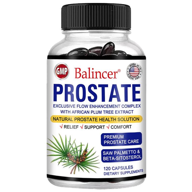 Balincer Saw Palmetto Sitosterol Capsules for Men's Prostate Health, Men's Health, Urinary Tract Health