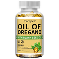 Oregano Oil Supplement with Black Seed Oil - Balanced Digestion and Gut Health