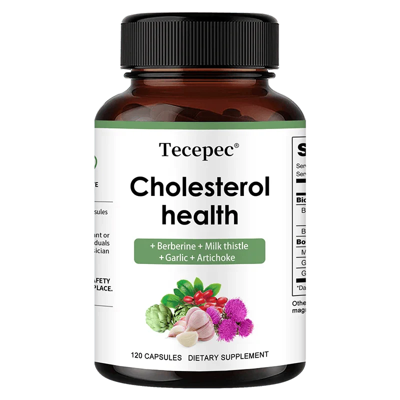 Cholesterol Support Supplement - Contains berberine, artichoke to support healthy cholesterol levels and natural heart health