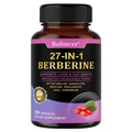 27-IN-1 Berberine 120 Capsules - Contains Ceylon Cinnamon,Milk Thistle - Supports Heart Health, Immune System, Liver & Gut Health