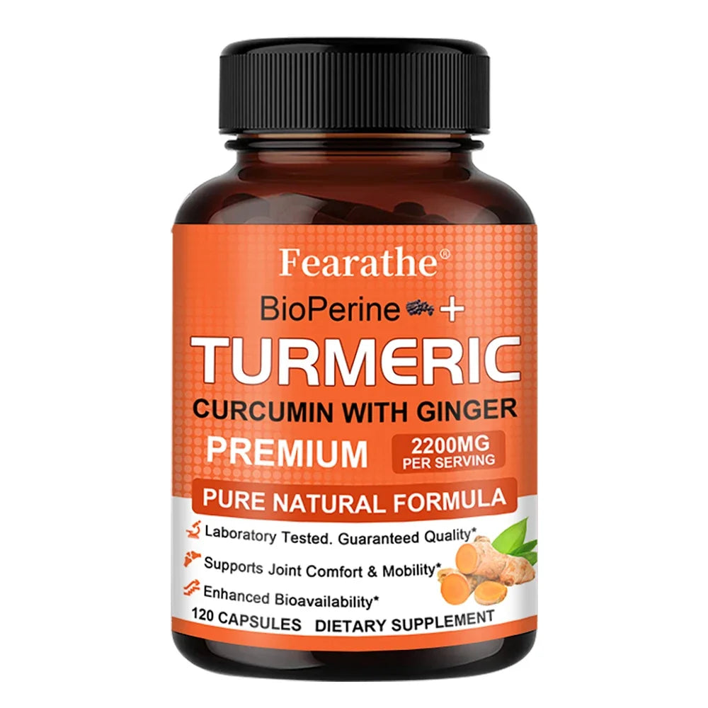 Turmeric supplements – Contains black pepper and ginger, antioxidants that support bone health and promote joint health