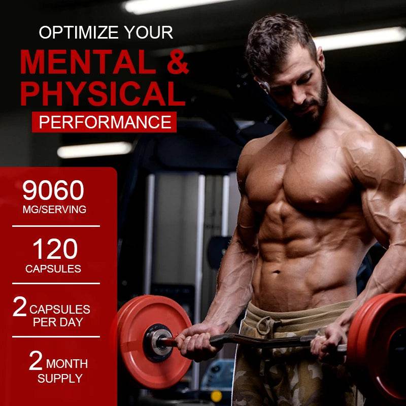 Men's Nutritional Supplements - Support Muscle, Burn Fat, Improve Endurance, Energy and Performance