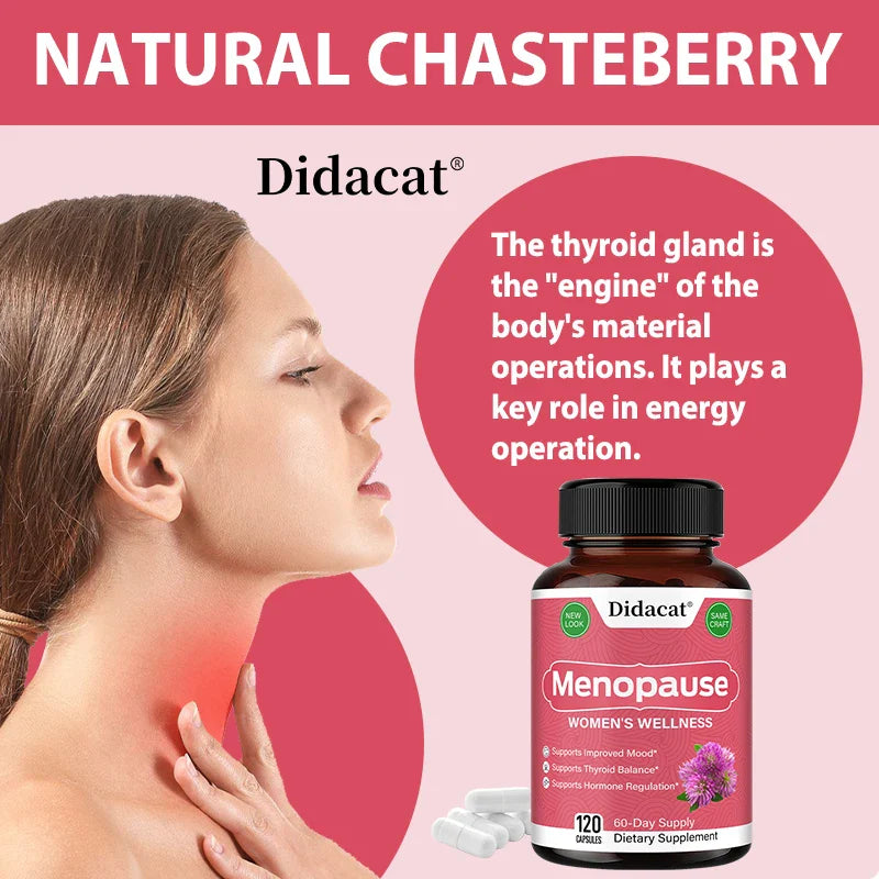 Menopause Relief Capsules - Improves Metabolism, Support Weight Management, Hot Flashes, Night Sweats Mood Supplements for Women