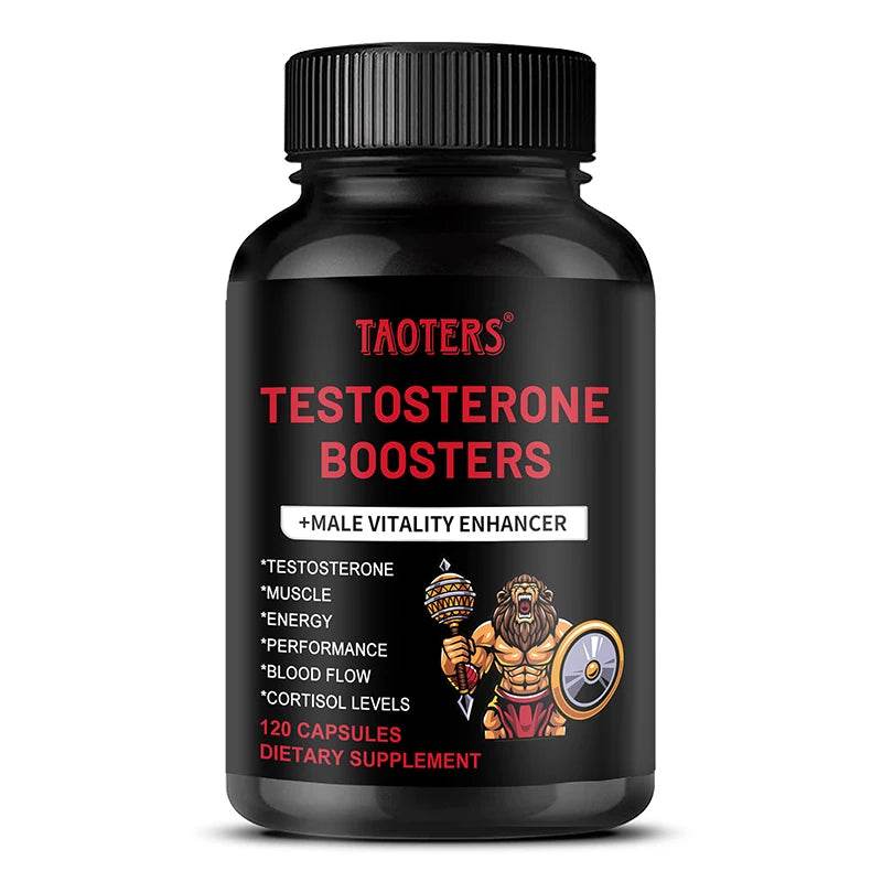 Taoters Male Vitality Booster - with Vitamins and Minerals - Supports Muscle, Energy, Performance, Blood Flow
