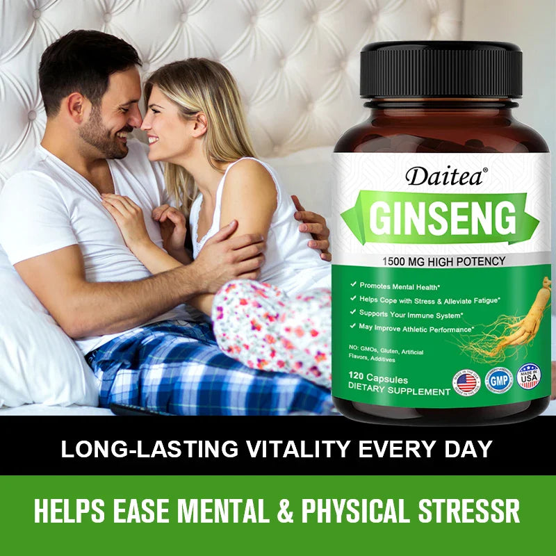 Ginseng Extract Capsules - Improve Immunity and Endurance, Enhance Athletic Ability, and Refresh The Mind