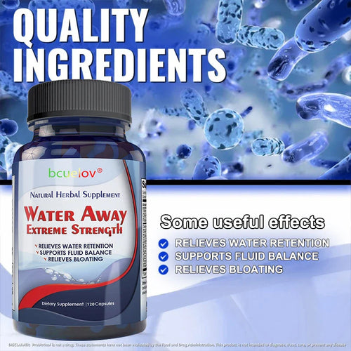 Bcuelov Diuretic Weight Loss Supplement Capsules Help Eliminate Excess Water, Bloating, Edema, Healthy Urination, Cleansing