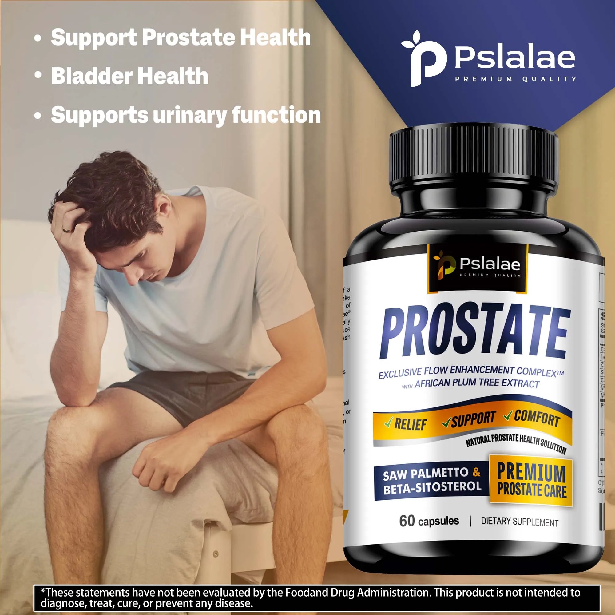 Prostate - Stinging Nettle, Beta-Sitosterol, Pumpkin Oil with Saw Palmetto - 60 Capsules