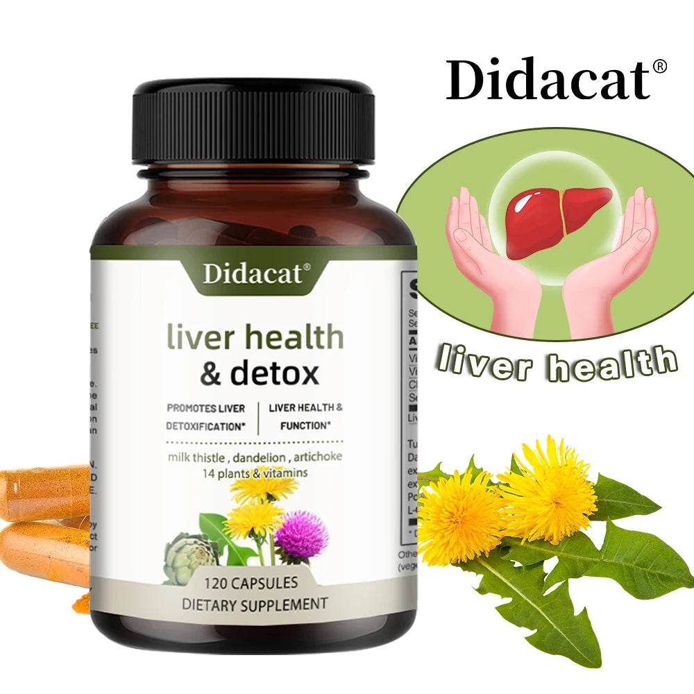 Liver Health Support Supplement - Liver Cleanse Detox & Repair Formula - Milk Thistle, Artichoke & Dandelion Root Extracts