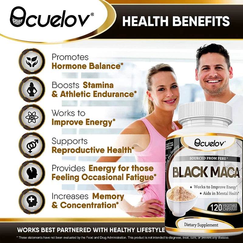 Black Maca High Strength Extract Gel, Muscle Health, Energy and Endurance