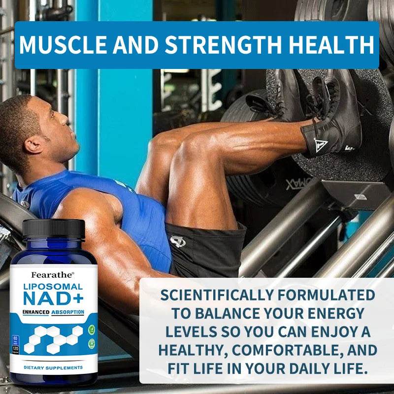 VIVALIFER Liposomal NAD+ Supplement for Super Absorption, Anti-Aging, Energy and DNA Repair, Brain Function
