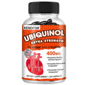 Coenzyme Q10 400 mg Softgel Antioxidant - Excellent absorbency, active form for heart, immune and skin health