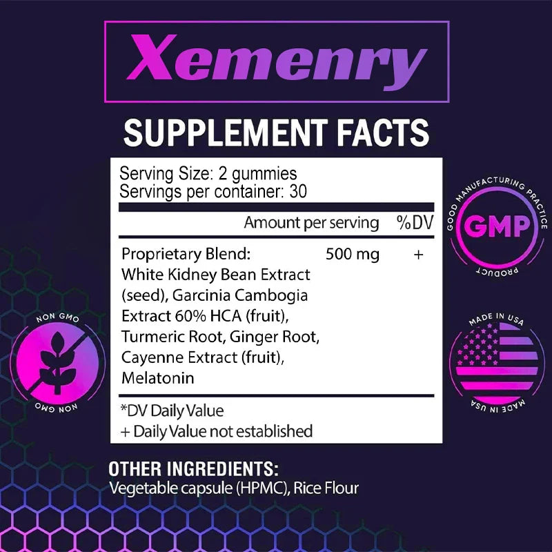 Metabolism Support Gummies - Weight Management,Fat Burning, Metabolism Boosting,Supports A Healthy Nervous System - 60 Gummies