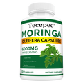 Natural Moringa Capsules, Rich in Vitamins, Minerals and Antioxidants, Support Heart and Brain Health, Balance Energy Levels