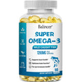 OMEGA 3 Fish Oil Supplement - Rich in EPA & DHA, Supports Brain Health, Heart - Immune System, Eyes, Skin, 90 Capsules