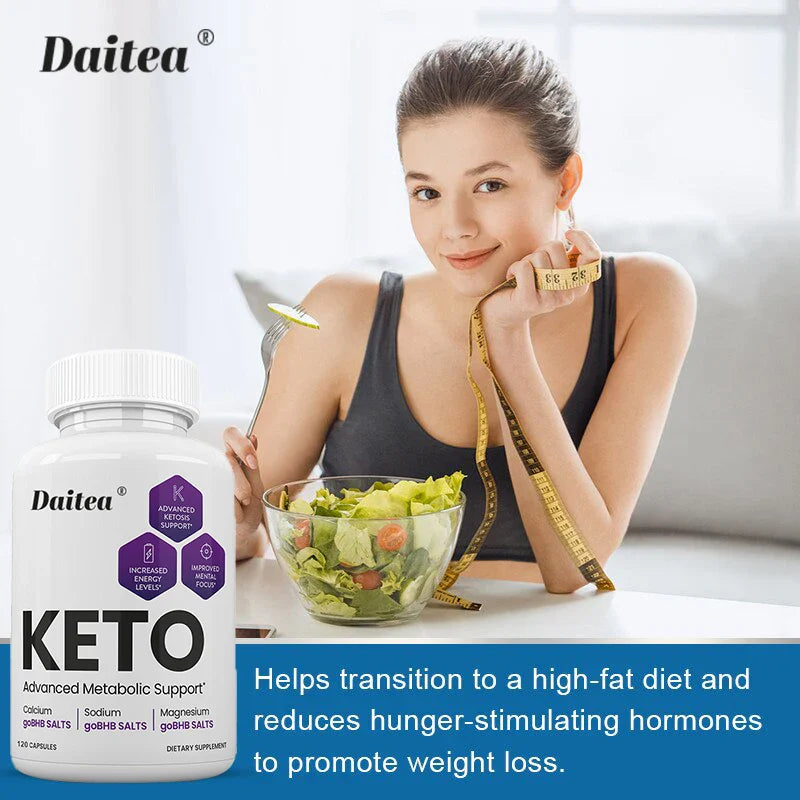 Keto Capsules - Burn Belly Fat and Muscle, Energy Supplement, Metabolism Boost, Weight Management