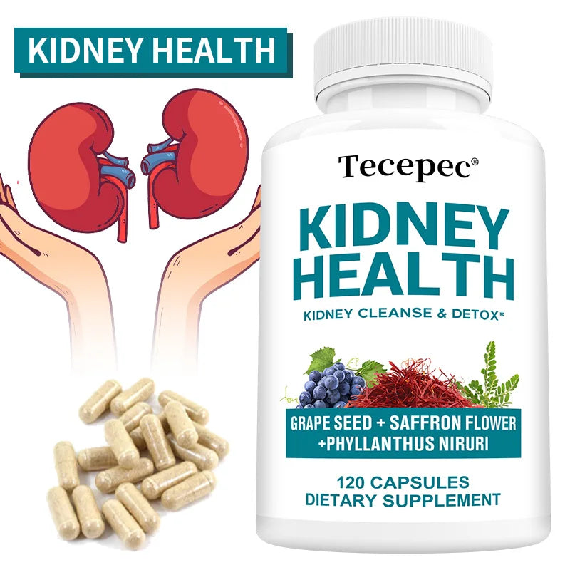 Kidney Health Support Capsules - Supports Blood Circulation and Kidney Health, Grape Seed Extract with Vitamin B6 Magnesium