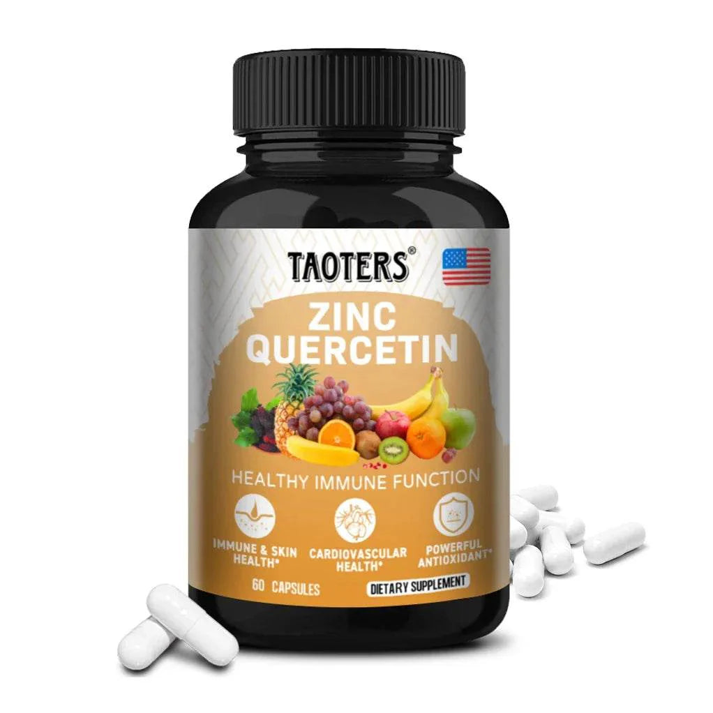 Quercetin Antioxidant Supplements Lung Support Cardiovascular Skin Health Immune Function Anti-Inflammatory Beauty & Health Zinc