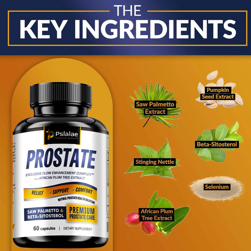 Prostate - Stinging Nettle, Beta-Sitosterol, Pumpkin Oil with Saw Palmetto - 60 Capsules