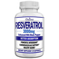 Natural Resveratrol Antioxidant Supplement - Balances Body Energy, Skin Cell Health, Brain Function and Immune System