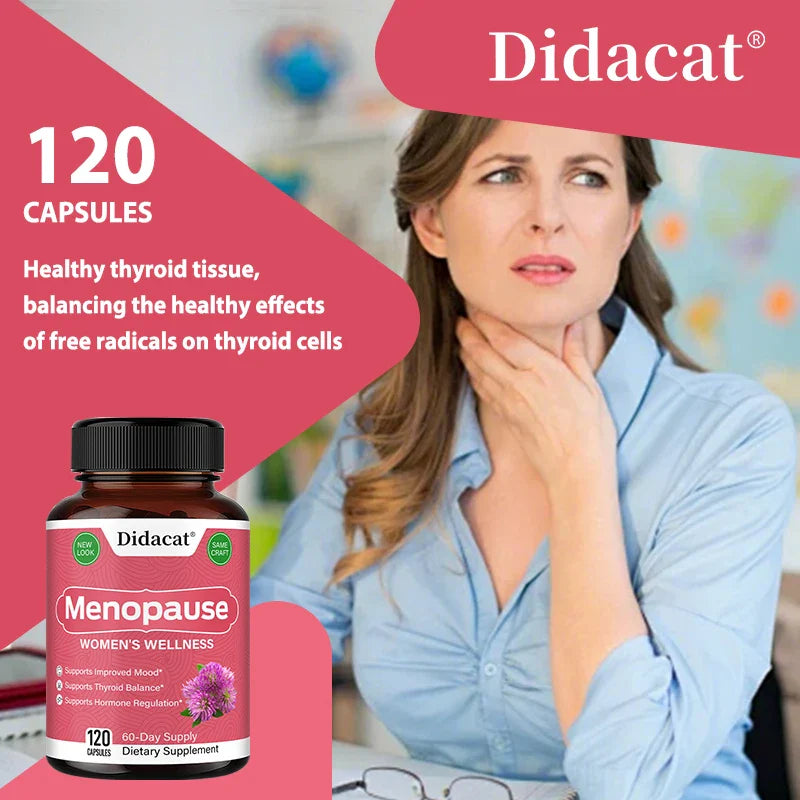 Menopause Relief Capsules - Improves Metabolism, Support Weight Management, Hot Flashes, Night Sweats Mood Supplements for Women