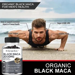 Maca Extract Supplement for Men and Women, Boosts Energy, Stamina and Mood, Strengthens the Body, Relieves Fatigue,