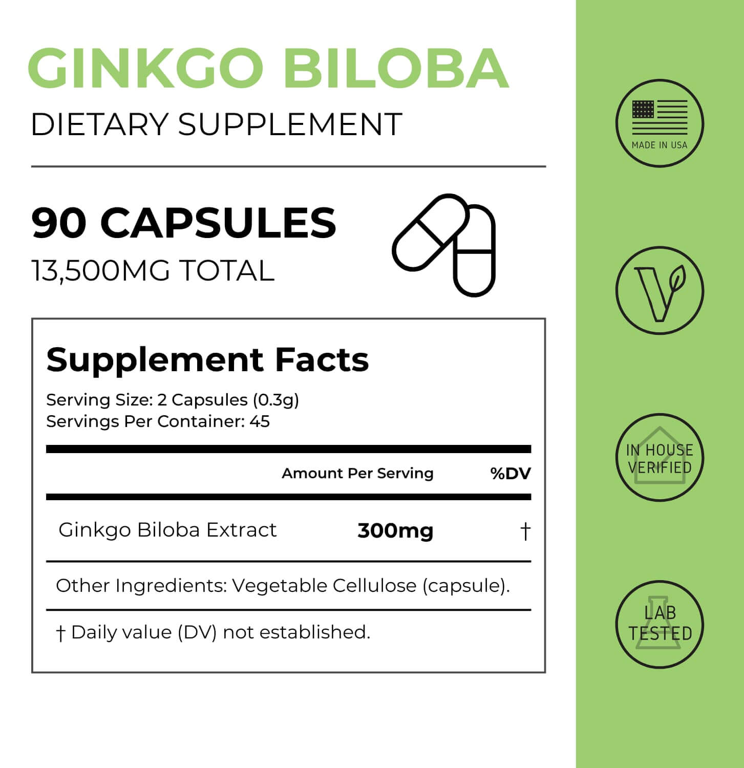 Ginkgo Biloba Capsules