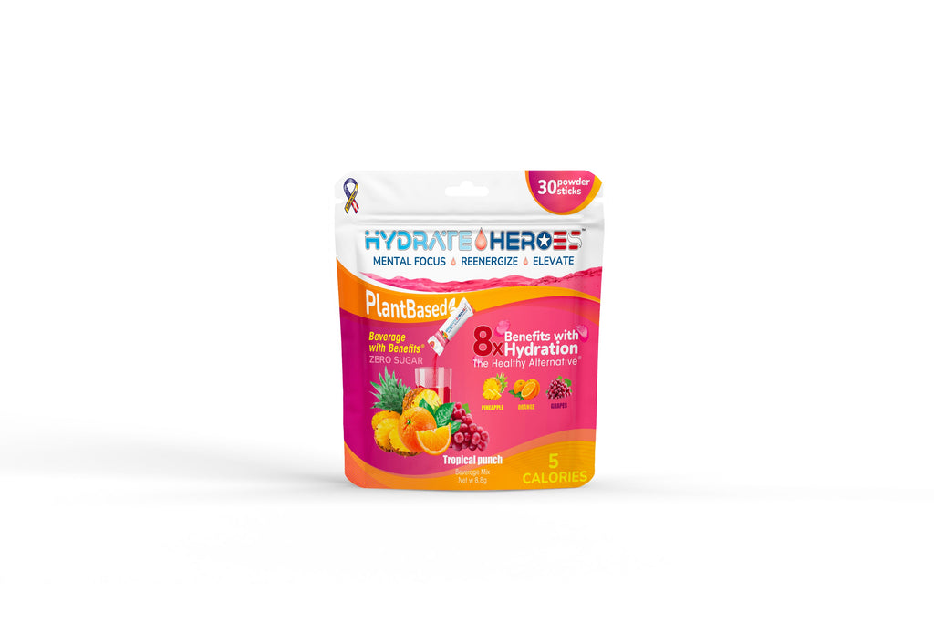 Artisan Berry 24 Mushroom Infused Clean Hydration Powder Sticks | Energy & Focus