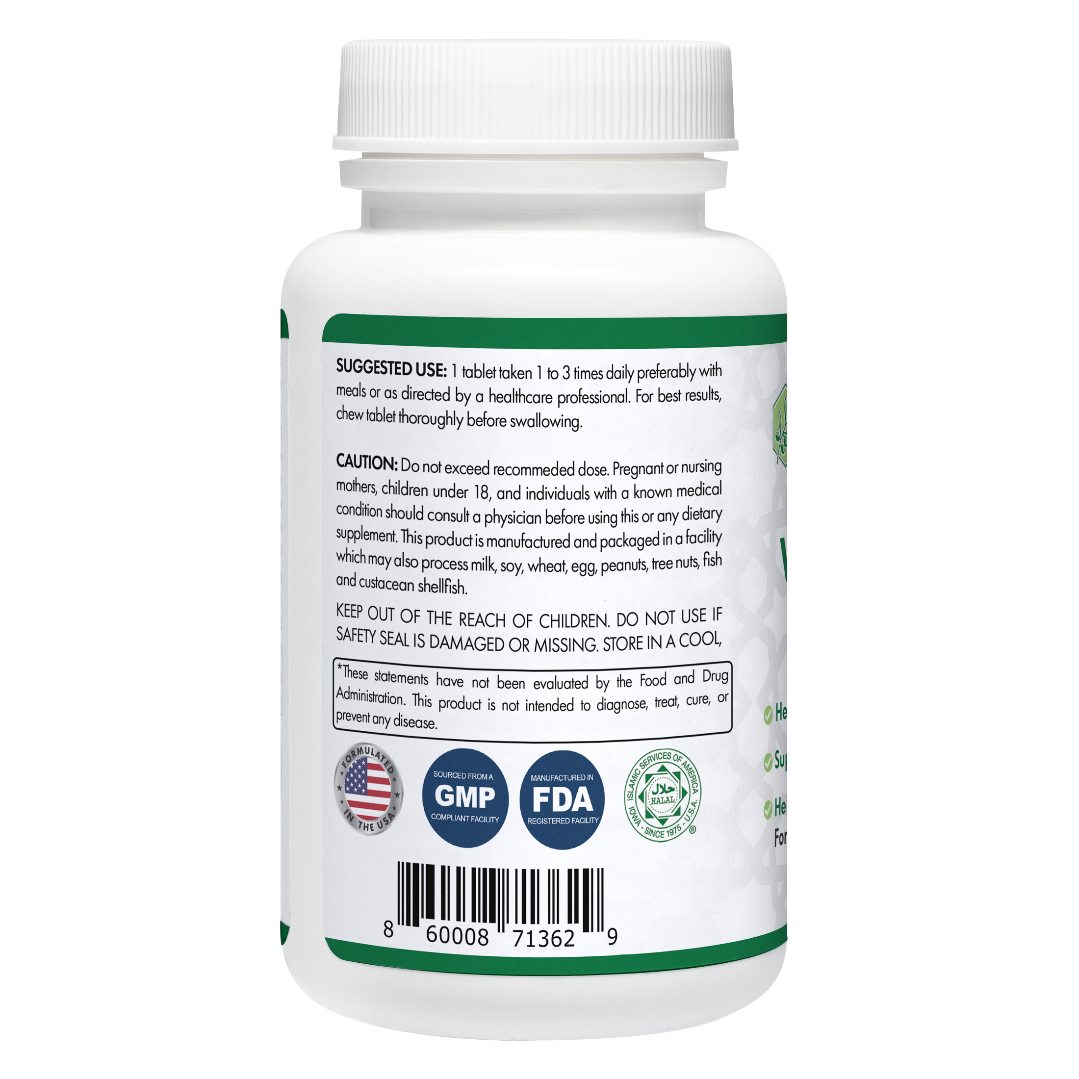 Halal Vitamin B-12 Chewable Tablets (3-Pack) by Zaytun Vitamins