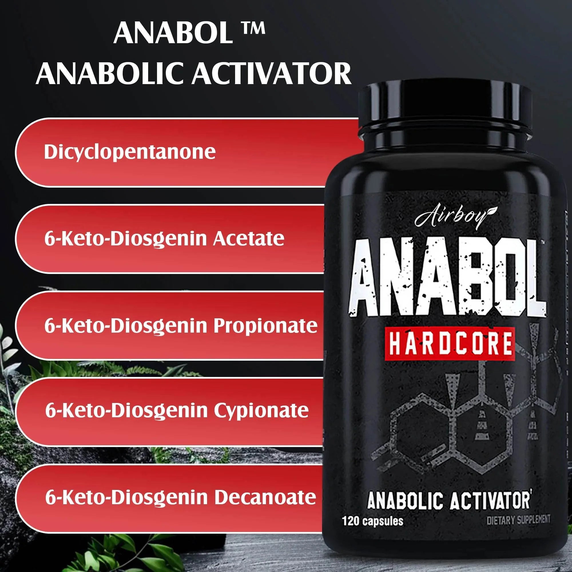 Anabol Hardcore Supplement 120 Caps – Lean Muscle & Growth Support