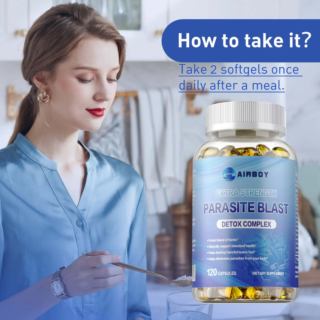 Extra Strength Parasite Detox Cleanse 120 Capsules