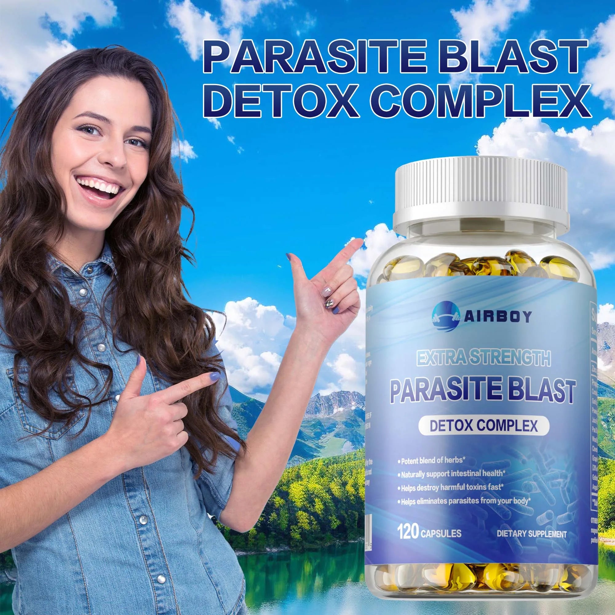 Extra Strength Parasite Detox Cleanse 120 Capsules