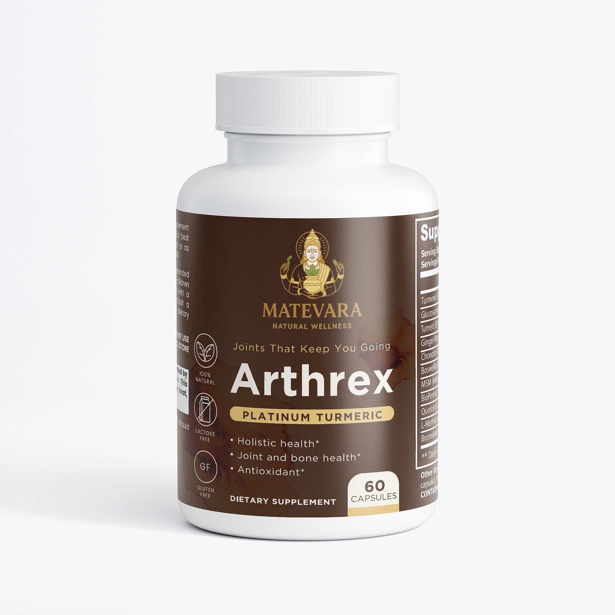 Arthrex Platinum Turmeric | Joint & Motion Health Capsules | 60 Count ...