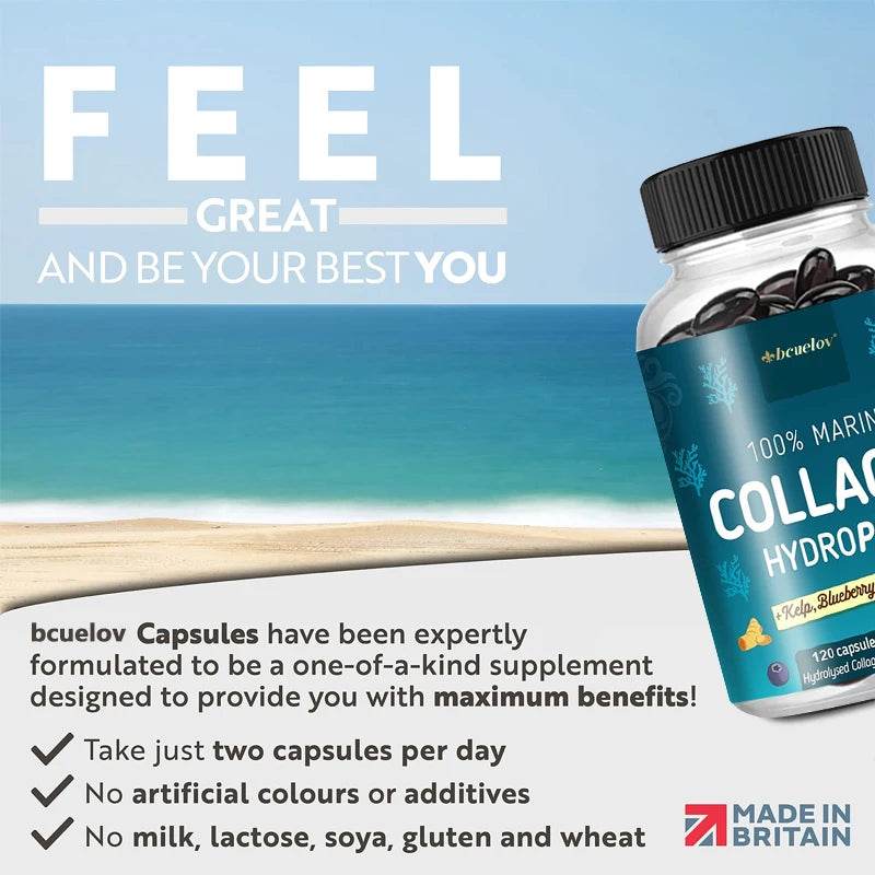 Roksy 100% Marine Collagen Supplement - HydroPRO+ Capsules