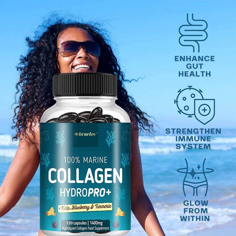 Roksy 100% Marine Collagen Supplement - HydroPRO+ Capsules