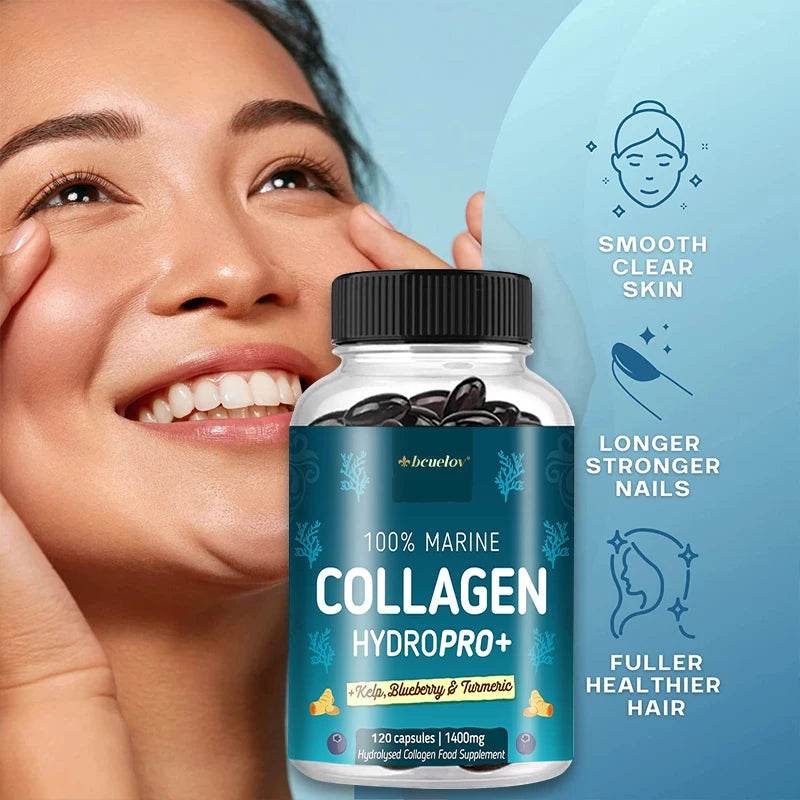 Roksy 100% Marine Collagen Supplement - HydroPRO+ Capsules
