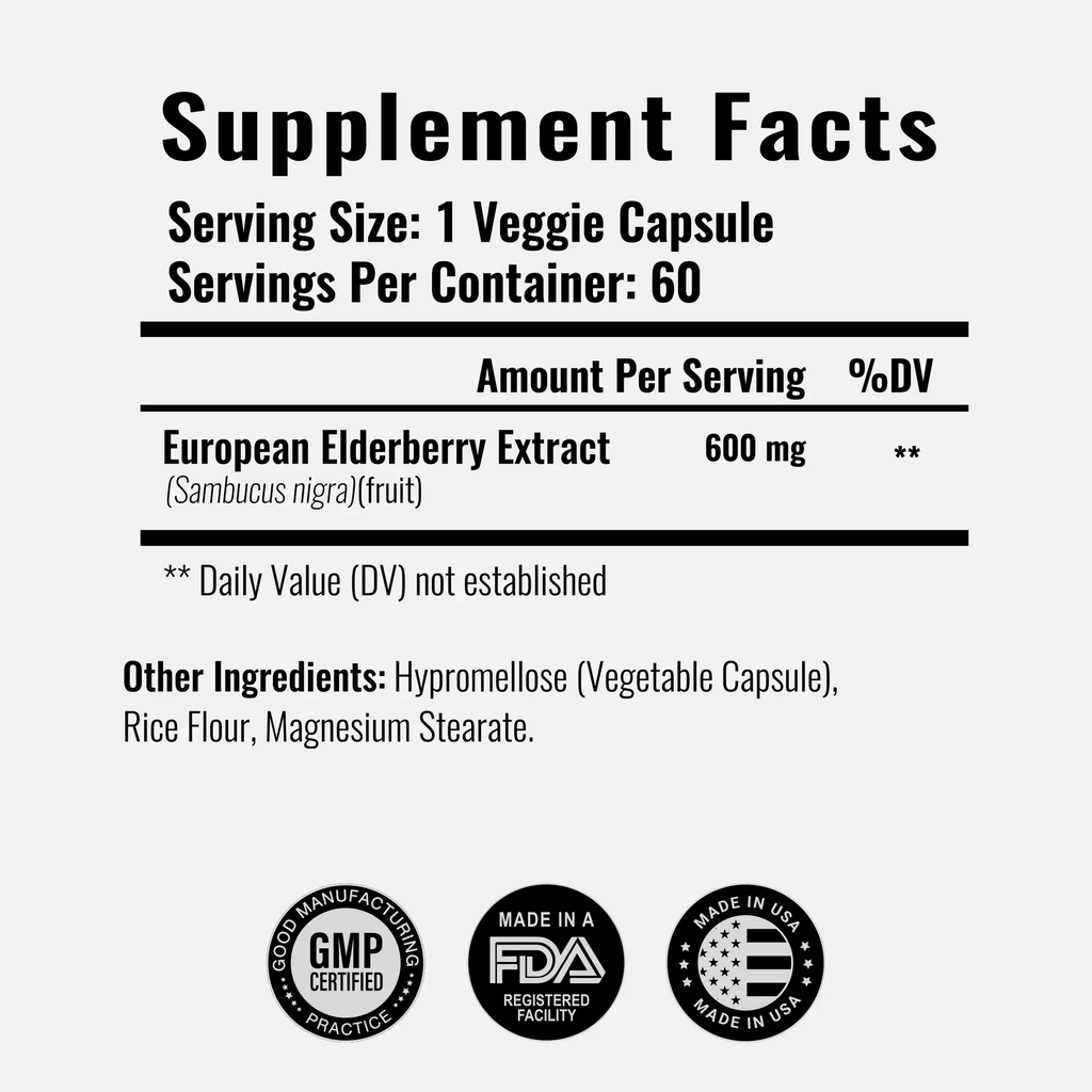Black Sambucus Elderberry Extract