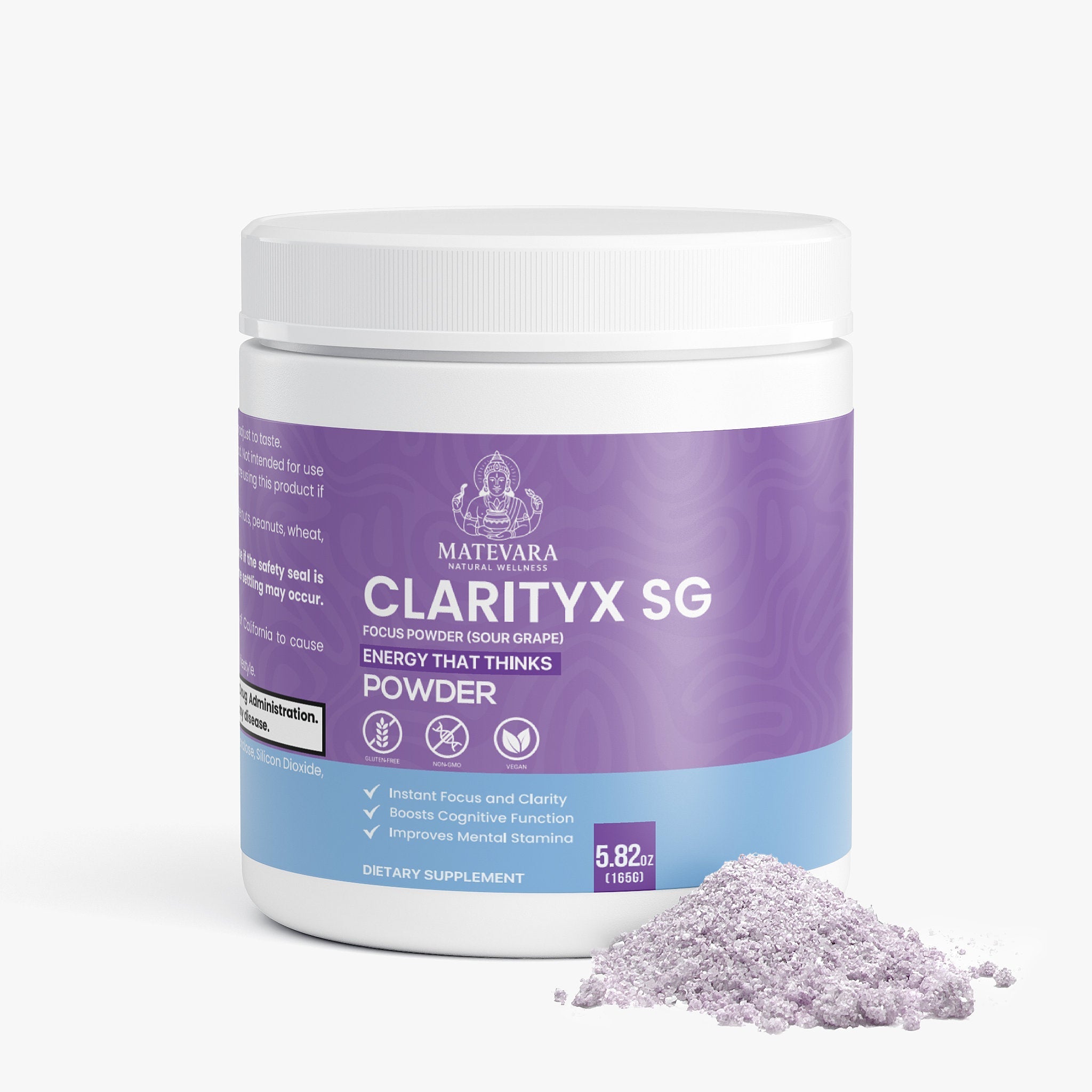 ClarityX SG Focus Powder (Sour Grape) | Mental Clarity and Sustained Energy