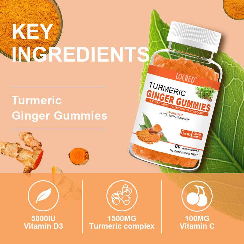 Curcumin Soft Candy Gummies – 60 Tablets Wellness Supplement