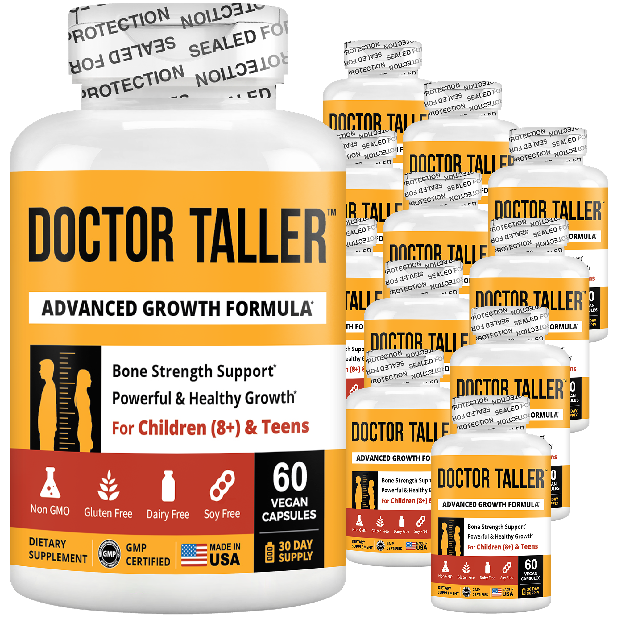 Doctor Taller, For Children (8+) & Teens, 60 Vegan Capsules by NuBest Nutrition®