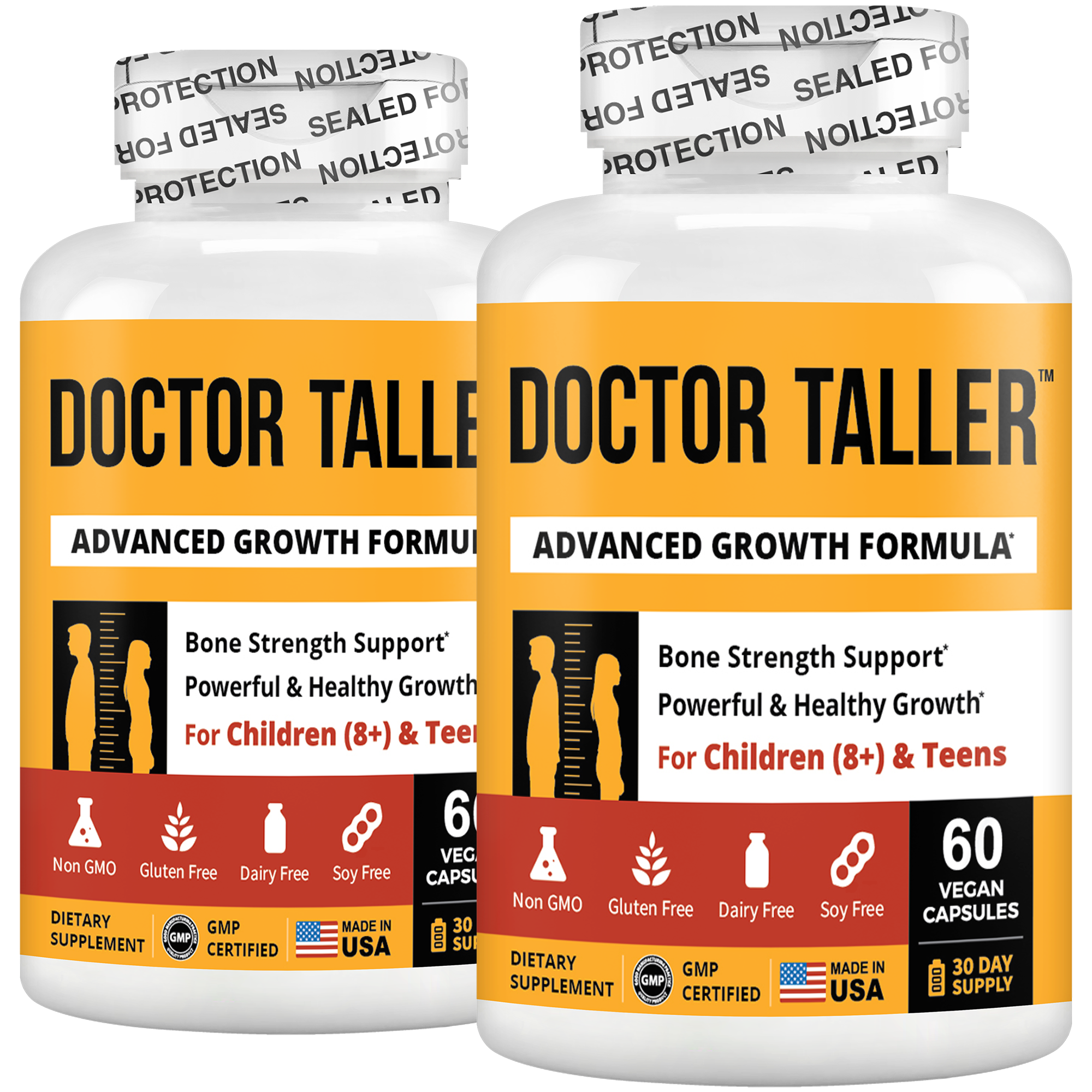 Doctor Taller, For Children (8+) & Teens, 60 Vegan Capsules by NuBest Nutrition®