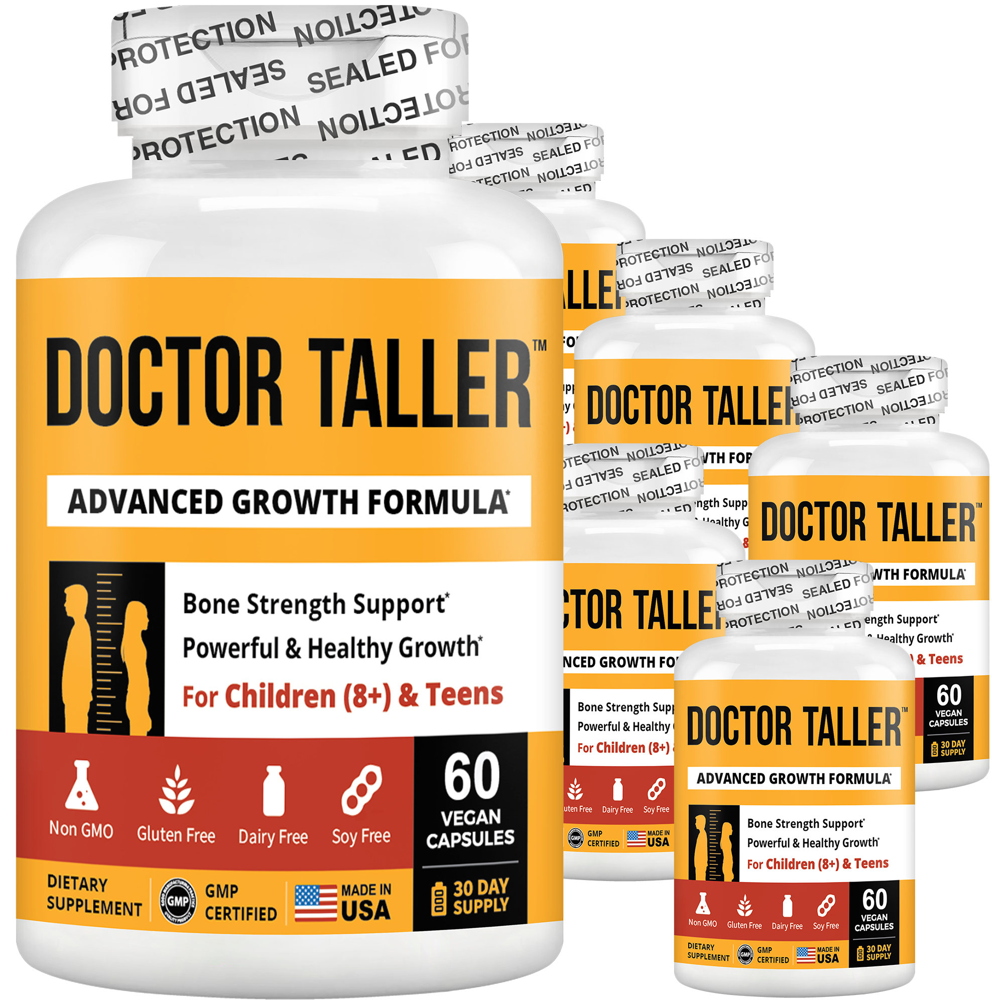 Doctor Taller, For Children (8+) & Teens, 60 Vegan Capsules by NuBest Nutrition®