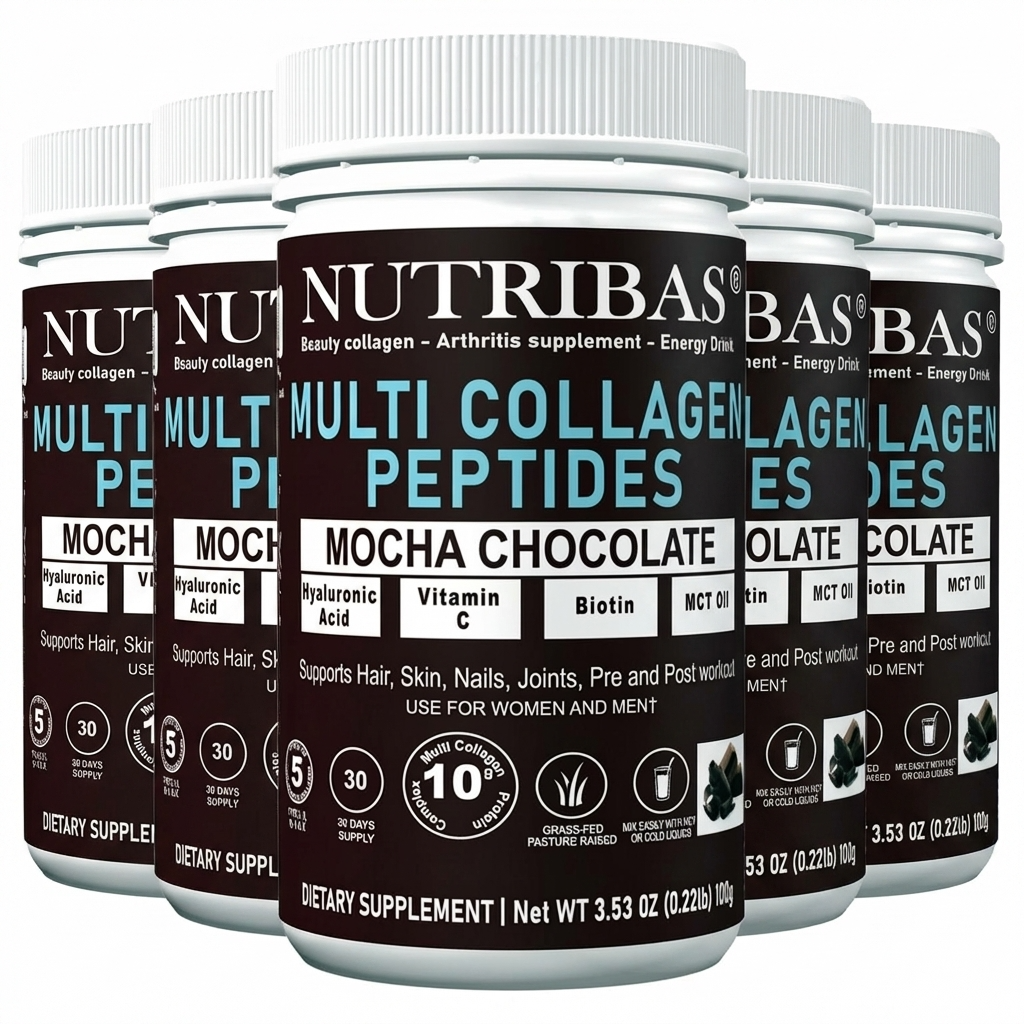 Multi Collagen Peptides Powder for Hair, Skin, Nails & Joint Support