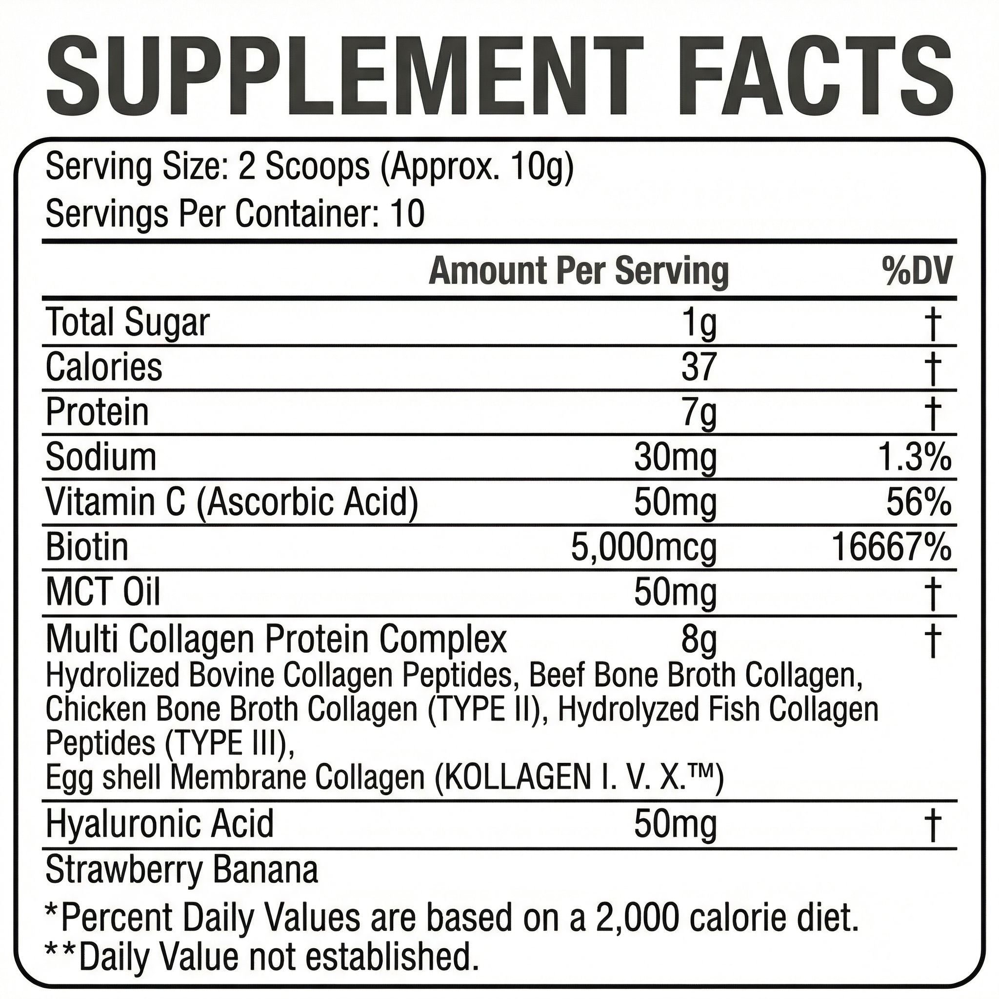 Multi Collagen Peptides Powder for Hair, Skin, Nails & Joint Support