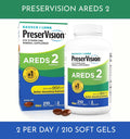 PreserVision AREDS 2 Eye Vitamin & Mineral Supplement 210 count Soft Gels - EXP 08/2027
