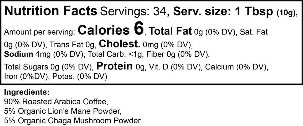 Pleasent Morning Vitality Mushroom Coffee (Medium Roast)
