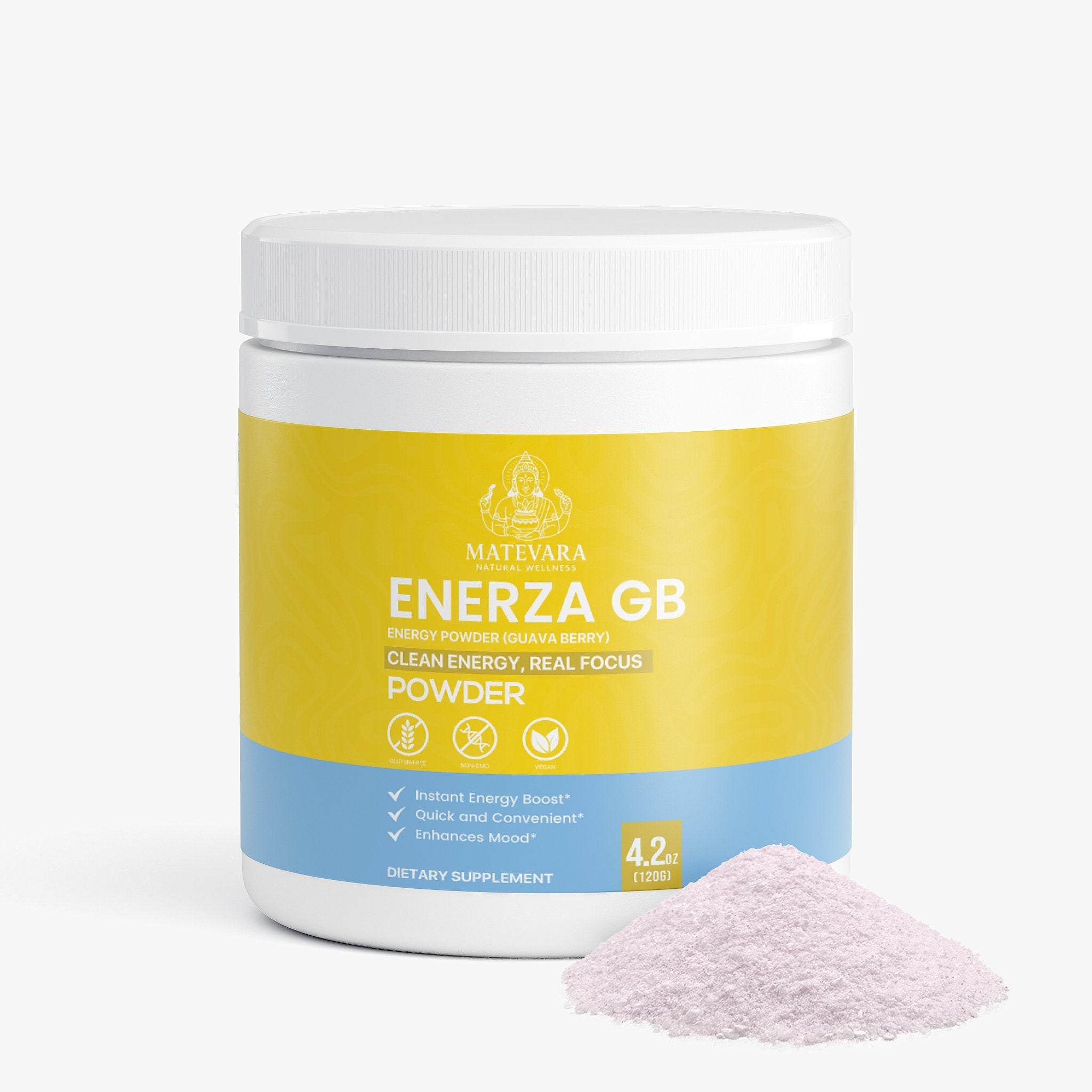Enerza GB Energy Powder Guava Berry |Sugar-Free Focus Support | 120g