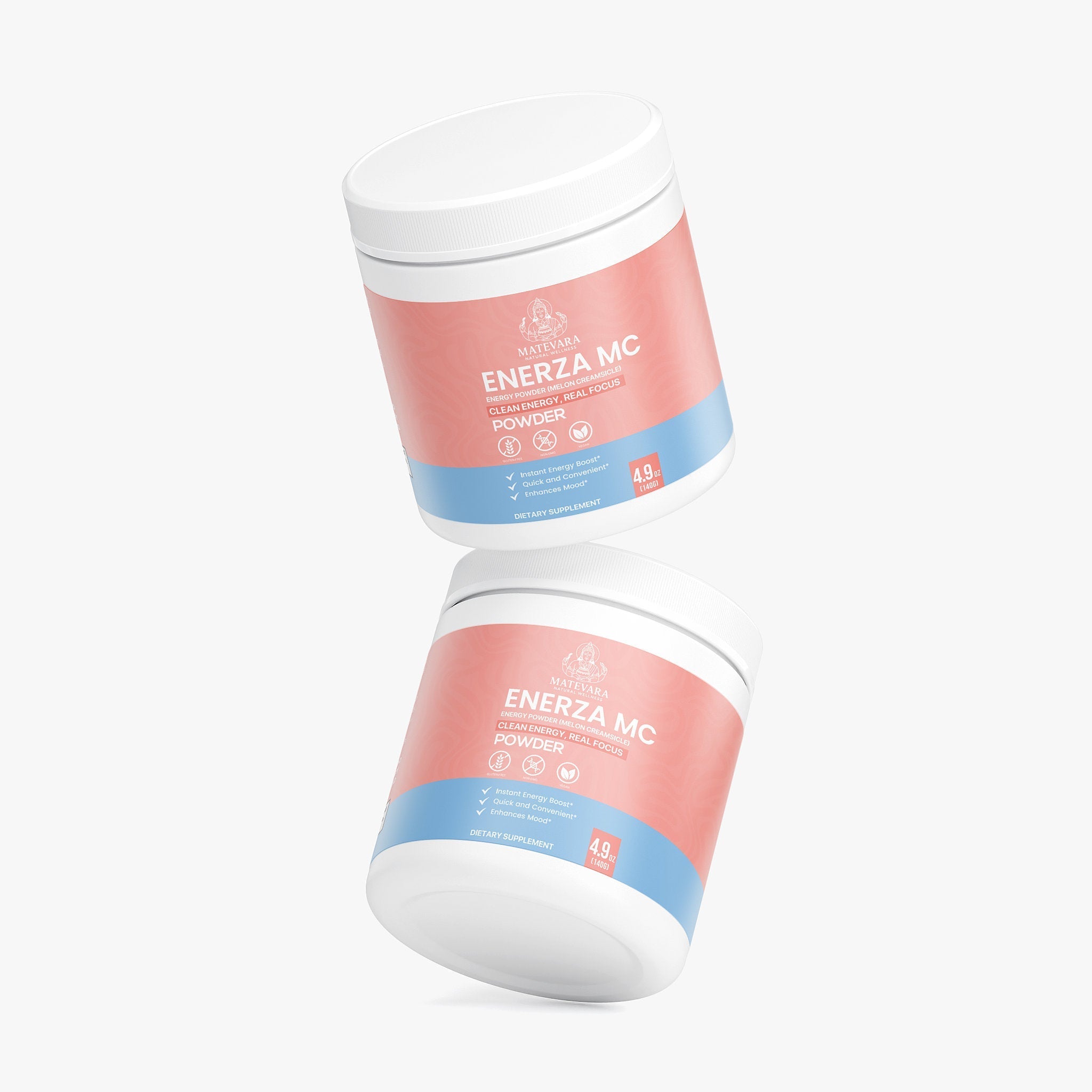 Enerza MC Energy Powder Melon Creamsicle | Sugar-Free Focus Support | 140g