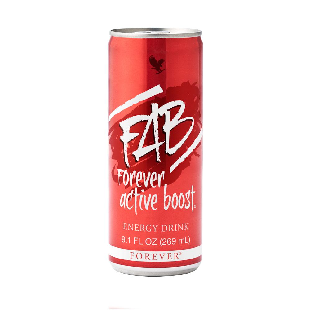 Forever FAB a delicious mild berry flavor and is made with a combination of B vitamins and guarana provides fast energy 8.4 fl.oz. (12 cans).